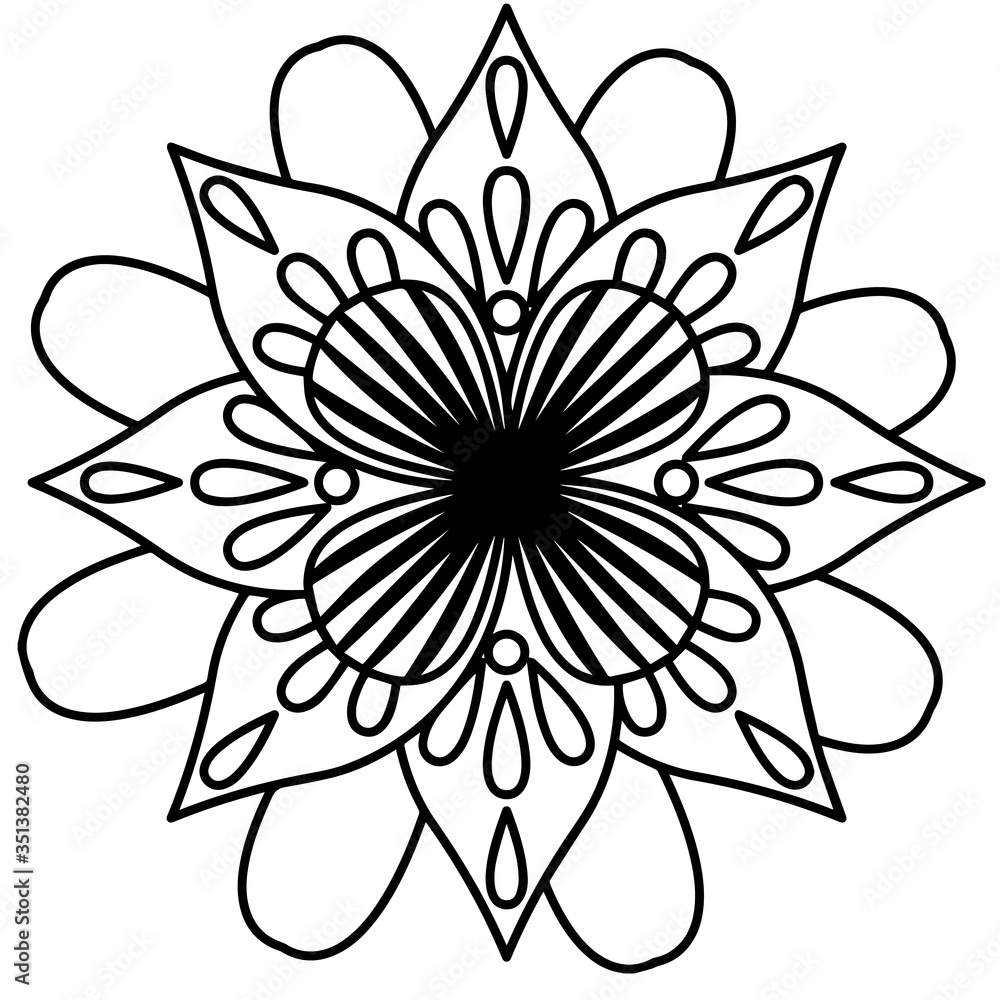 Mandala floral pattern Mandala floral pattern