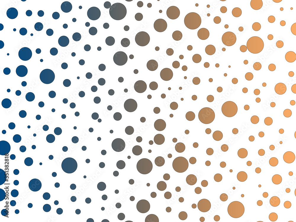 White background texture with round gradient spots of different sizes.