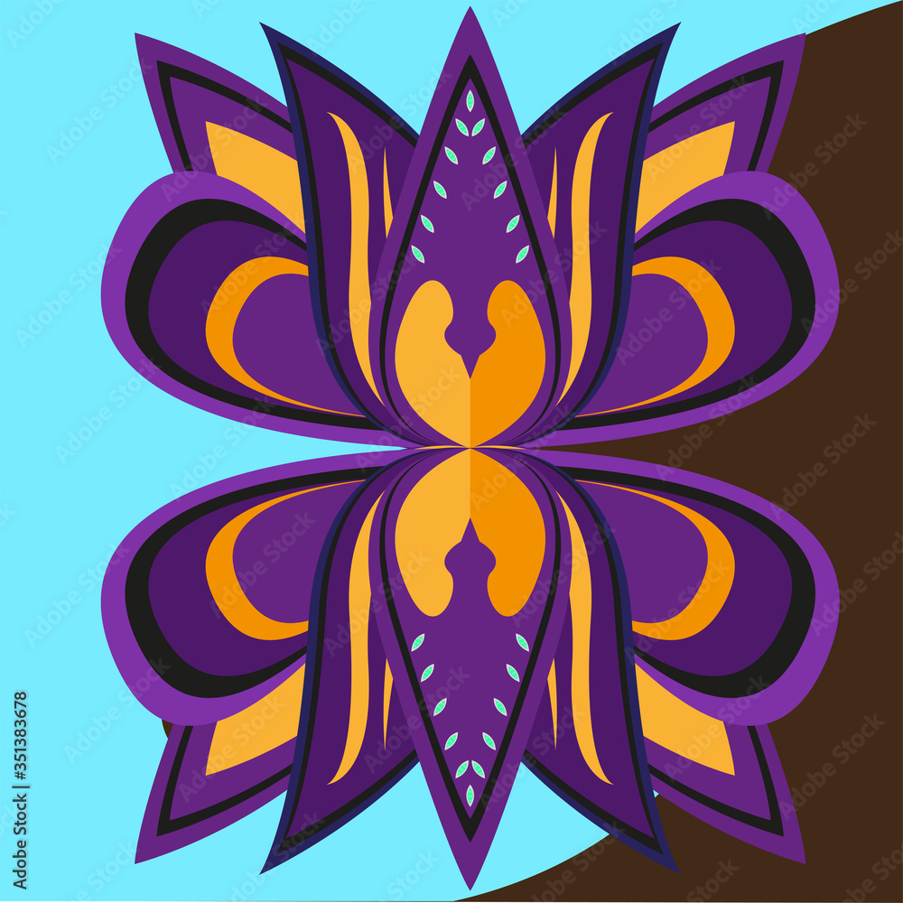 Mandala floral pattern
