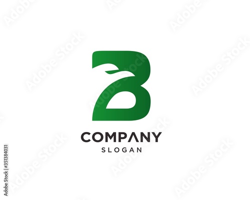 Creative Letter B Bird Logo Design Template