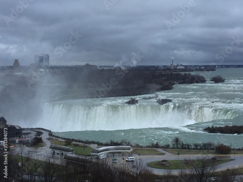 cloudy winter in Niagara Falls 