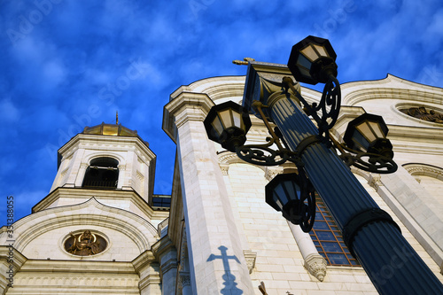 Christ Redeemer cathedral in Moscow. Color photo.