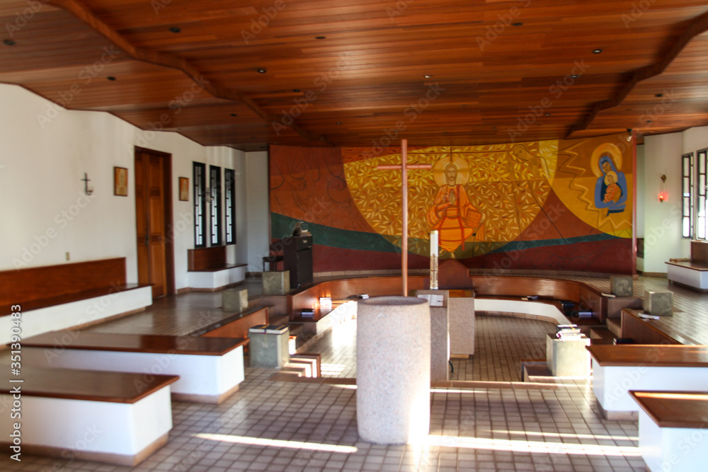 A public place in Brasilia, São Bento Monastery, Catholic religious temple, masses with Gregorian chant, an excellent place for meditation and worship, a place that brings peace to the spirit