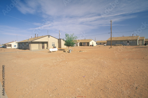Housing project on Navajo Indian Reservation in Shiprock, NM © spiritofamerica
