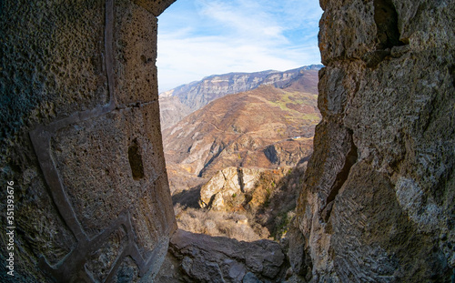 Mountain views in Artsakh, in spring in March 2020