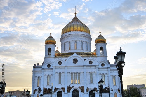 Christ Redeemer cathedral in Moscow. Color photo.
