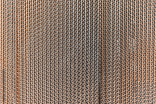 Konstfotografi Macro detail of the corrugated cardboard sheets.