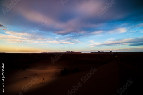 Sunset in the desert