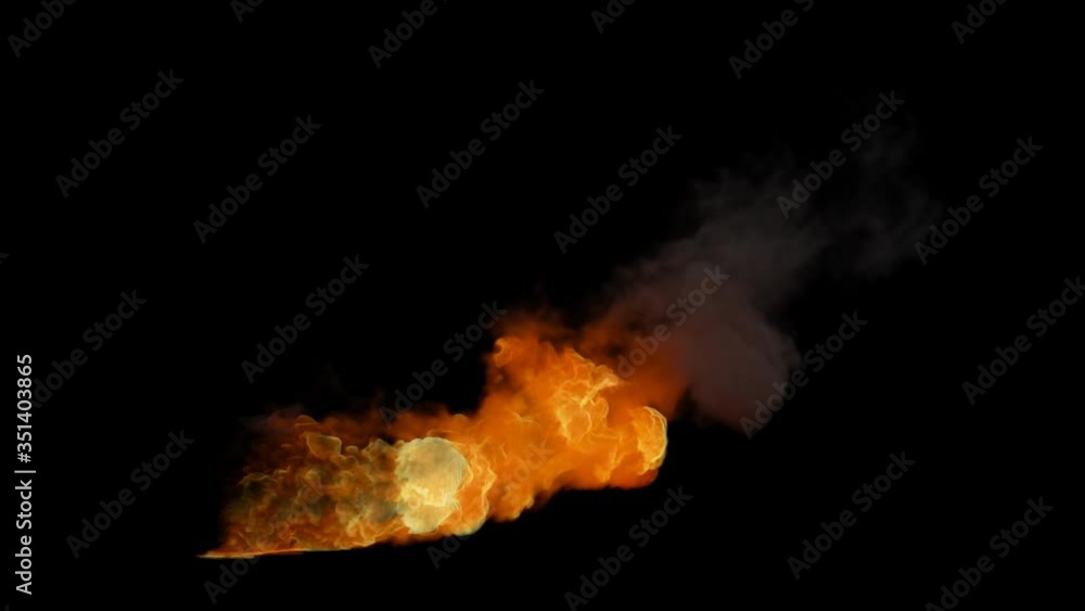 Fire Explosion blast, Nuclear Bomb, 3D Rendering, VFX Explosion ...