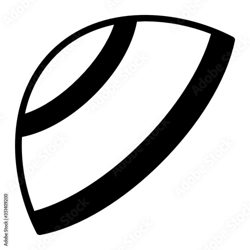 The taqiyah concept, Rounded skullcap vector glyph icon design, Muslim Man Head Cover Cap, ramadan kareem and Islamic Symbols on white background, 
