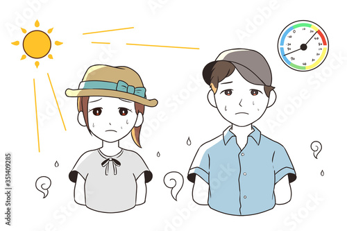 蒸し暑い(湿度計)