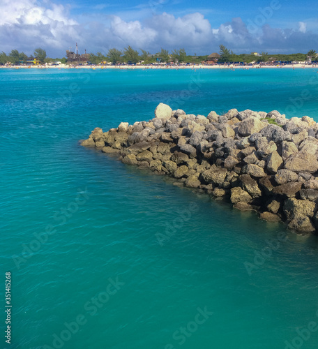 Little San Salvador Island, Bahamas - 2016 Also known as Half Moon Cay, is one of about 700 islands that make up the archipelago of The Bahamas, It is a private island