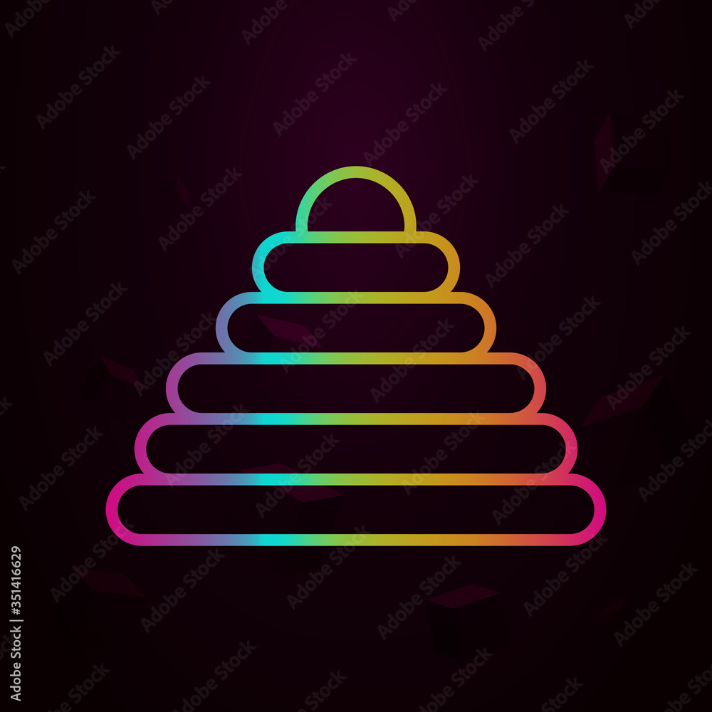 Rings, toy nolan icon Simple thin line, outline vector of Maternity icons for ui and ux, website or mobile application Rings, toy nolan icon Simple thin line, outline vector of Maternity icons for ui and ux, website or mobile application