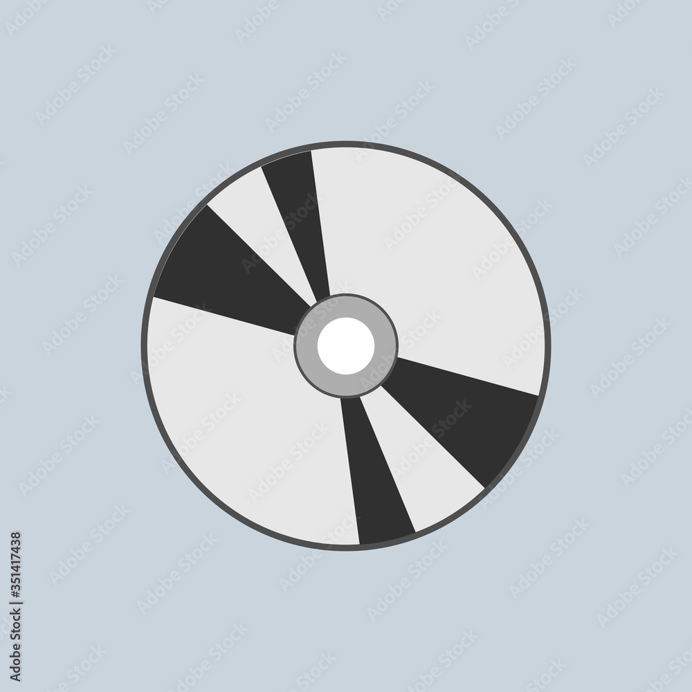 Vector illustration of a compact disc (CD). Vector illustration of a compact disc (CD).