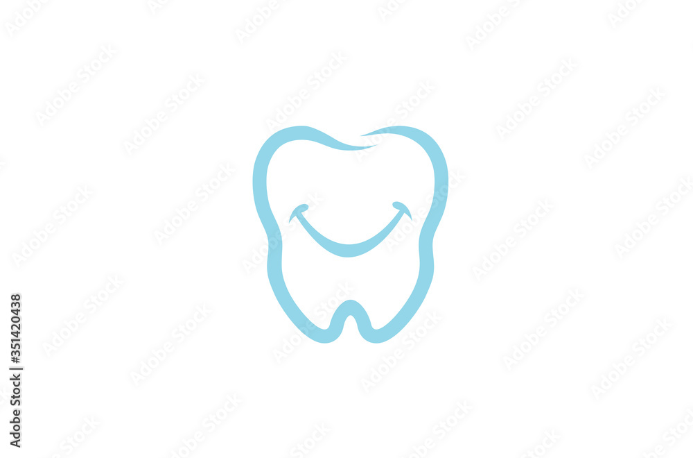 Creative Dental Teeth Smile Logo Design Symbol Illustration Creative Dental Teeth Smile Logo Design Symbol Illustration