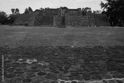 Teopanzolco, Postclassic Period  archaeological aztec site in Cuernavaca, Morelos, Mexico, photo