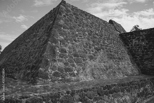 Teopanzolco, Postclassic Period  archaeological aztec site in Cuernavaca, Morelos, Mexico, photo