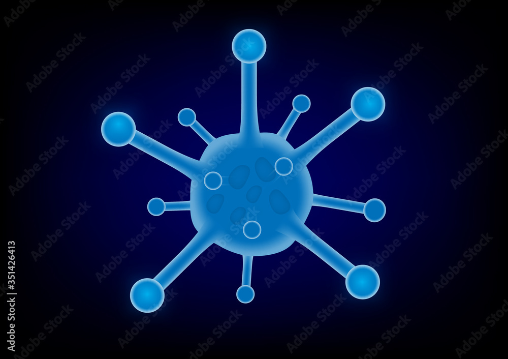 Fototapeta premium Dangerous asian ncov corona virus