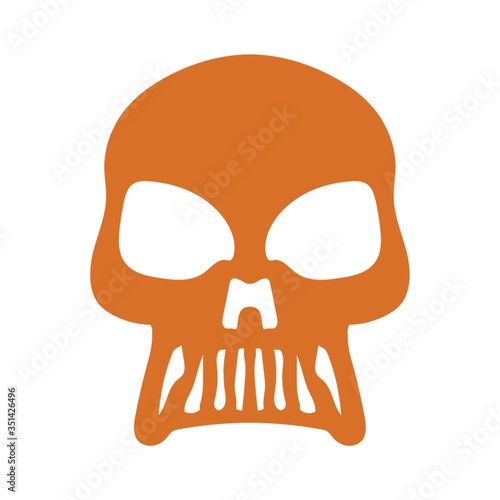 halloween skull head
