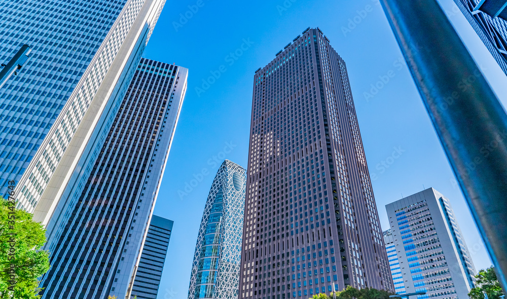 Obraz premium 東京都市景観 新宿の高層ビル群 ~ Skyscrapers in Shinjuku, Tokyo, Japan's largest office district ~
