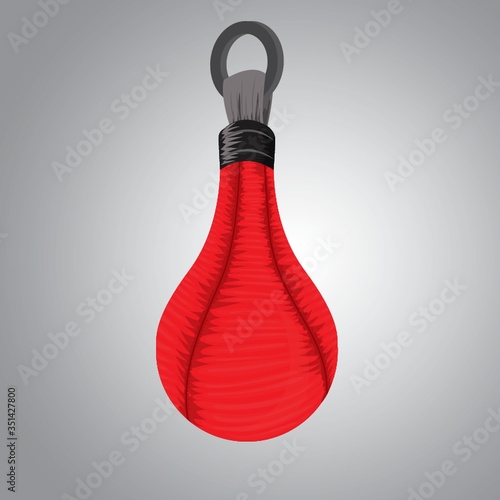 A punching bag illustration.
