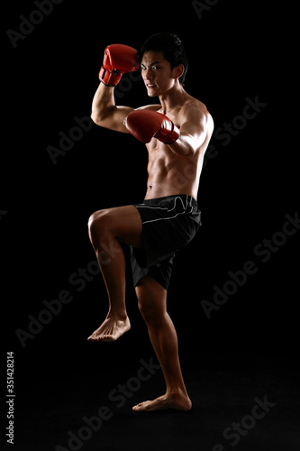 Man ready to fight