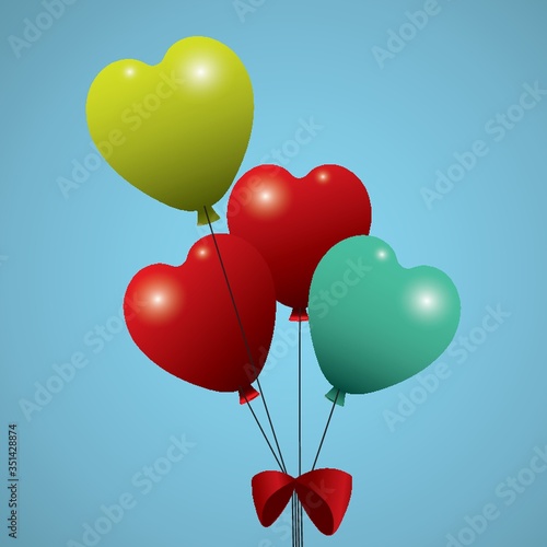 heart shaped helium balloons