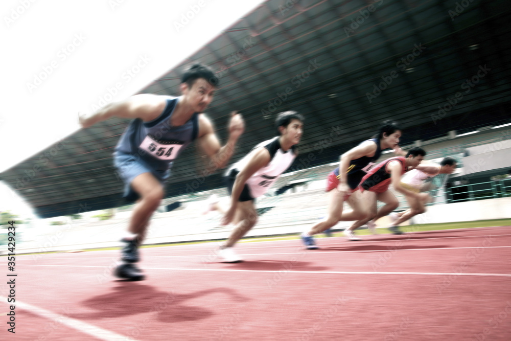 Fototapeta premium Mężczyźni do mety