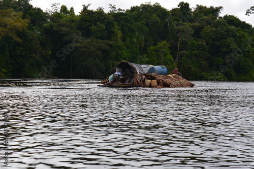 The way to travel in the jungle with the whole family for days, Iquitos Peru