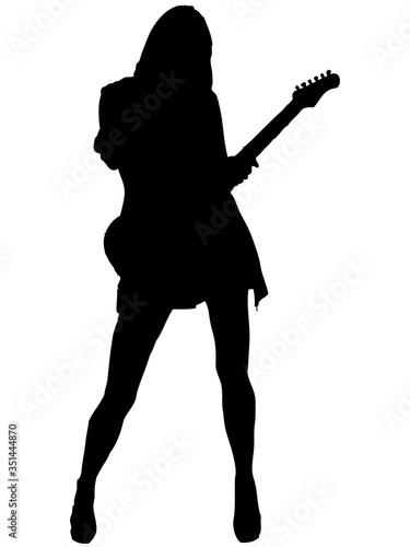 楽器演奏シルエット_5