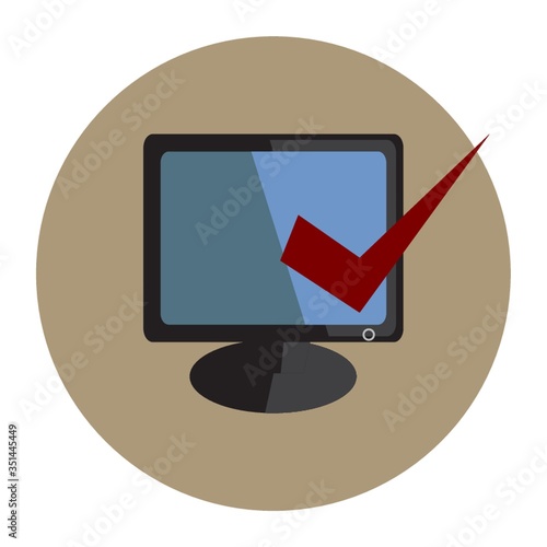 monitor with select icon