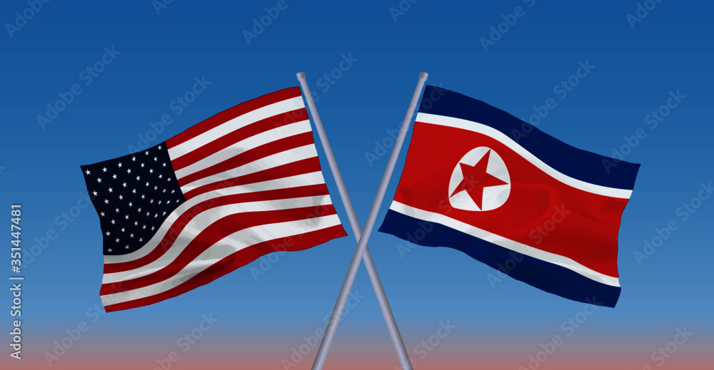米朝国旗 米朝国旗