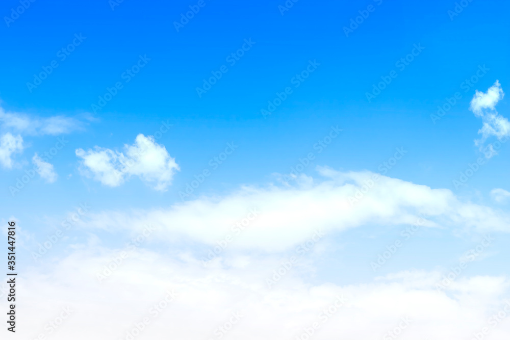Fototapeta premium Blue sky and white clouds background