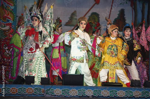 Opera performers on stage photo