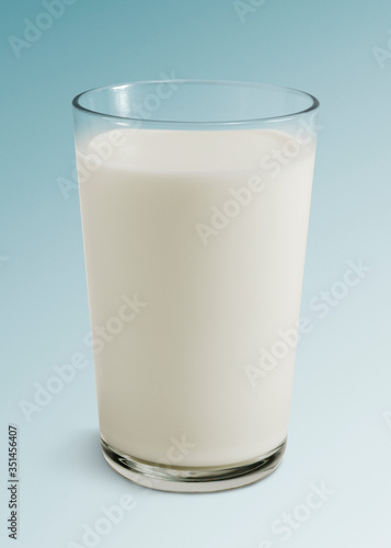 Fresh milk in a glass mockup