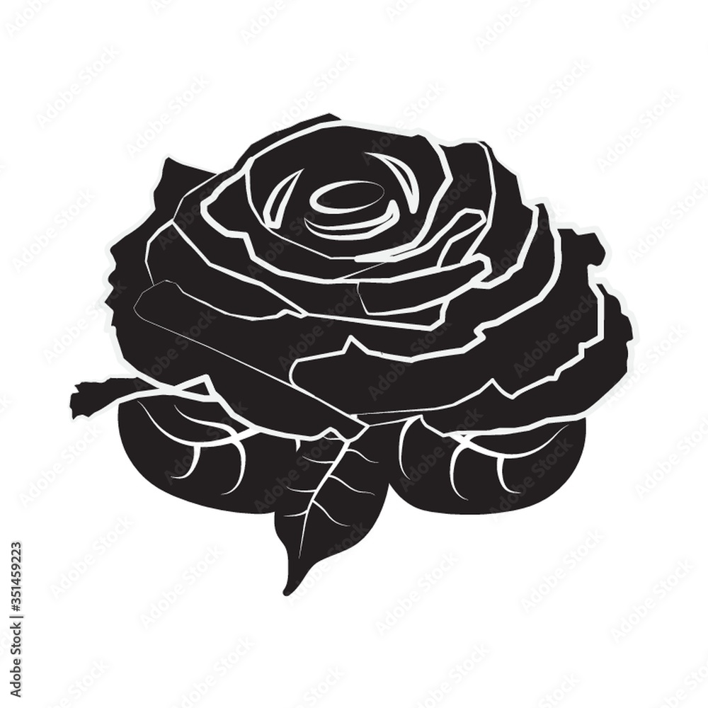 Obraz premium Rose icon