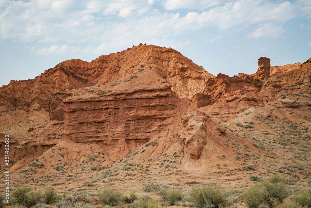 The beautiful canyon is located at the south of Issyk Kul Lake, Kyrgyzstan