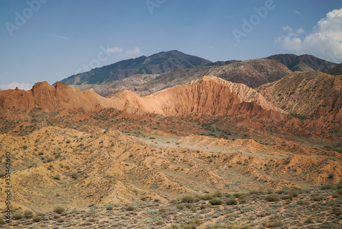 The beautiful canyon is located at the south of Issyk Kul Lake, Kyrgyzstan