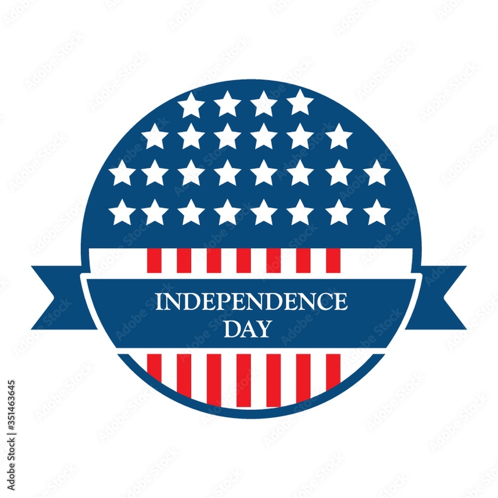 USA independence day banner illustration. USA independence day banner illustration.