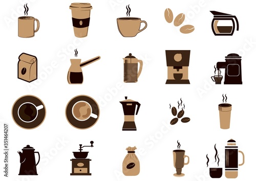 set of coffee equipment