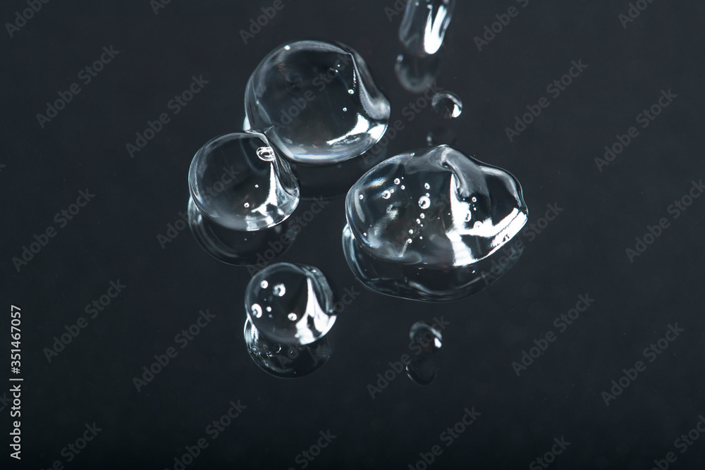 Black water background with bubbles Black water background with bubbles