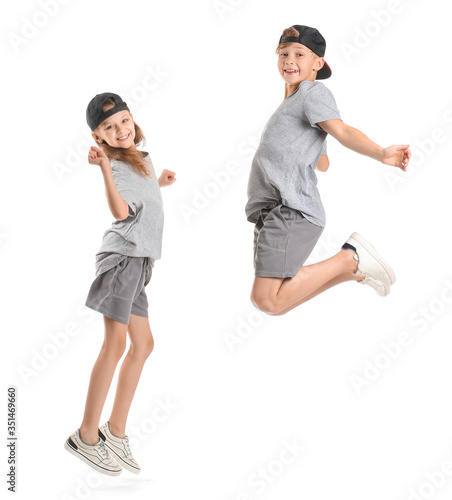 Cute little children dancin...