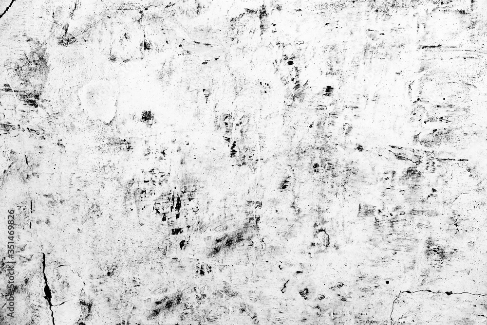Obraz premium Texture of a concrete wall with cracks and scratches which can be used as a background