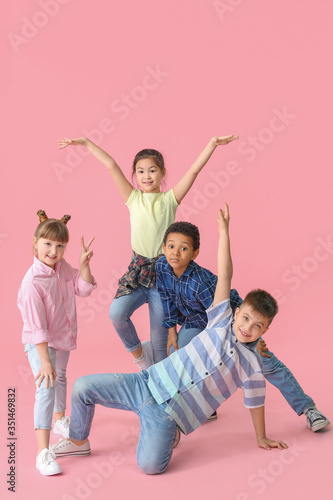 Cute little dancers on colo...