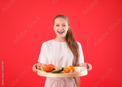 Young woman with healthy pr...