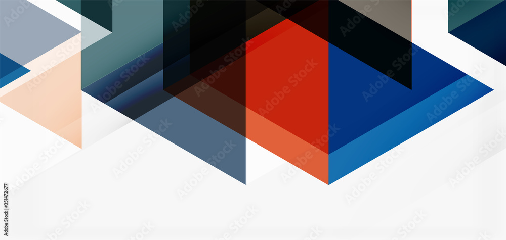 Geometric abstract background, mosaic triangle and hexagon shapes. Trendy abstract layout template for business or technology presentation, internet poster or web brochure cover, wallpaper Geometric abstract background, mosaic triangle and hexagon shapes. Trendy abstract layout template for business or technology presentation, internet poster or web brochure cover, wallpaper