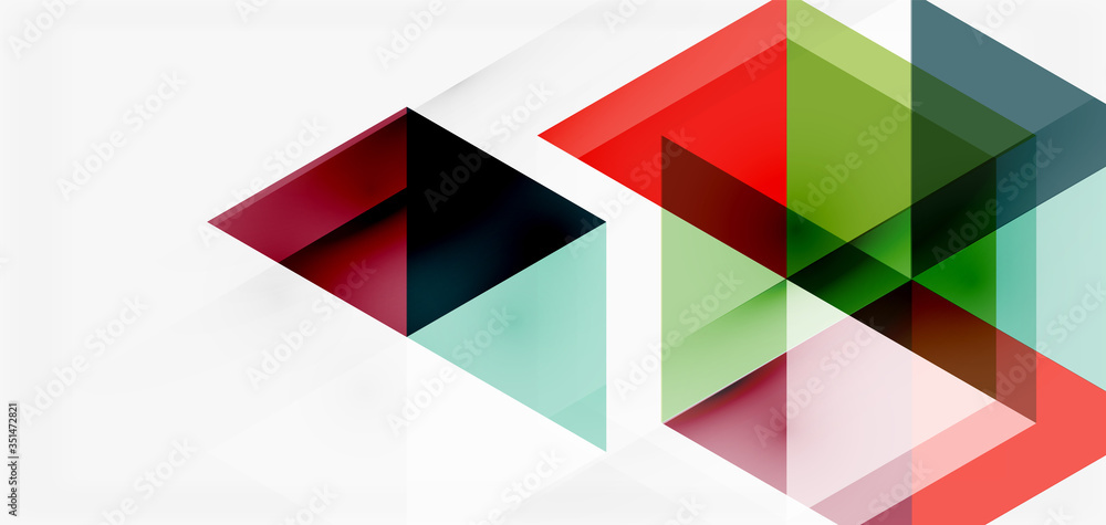 Geometric abstract background, mosaic triangle and hexagon shapes. Trendy abstract layout template for business or technology presentation, internet poster or web brochure cover, wallpaper Geometric abstract background, mosaic triangle and hexagon shapes. Trendy abstract layout template for business or technology presentation, internet poster or web brochure cover, wallpaper