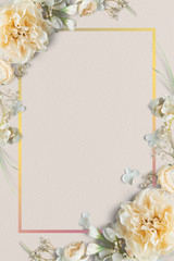 Frame with flowers