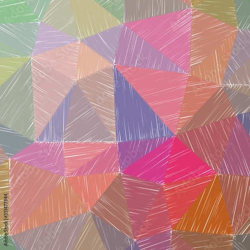 Hand-drawn pencil background. Marker hatching background. Admirable pencil sketch with colorful strokes. Bold vector illustration.