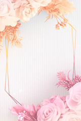 Frame with flowers
